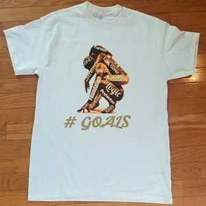 BRAND NEW  "#GOALS" UNISEX  TEE